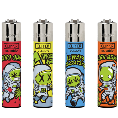 Clipper Classic Large Lighter Astro Weed 2 LB 1 X 48 lighters CL3A1272UKH