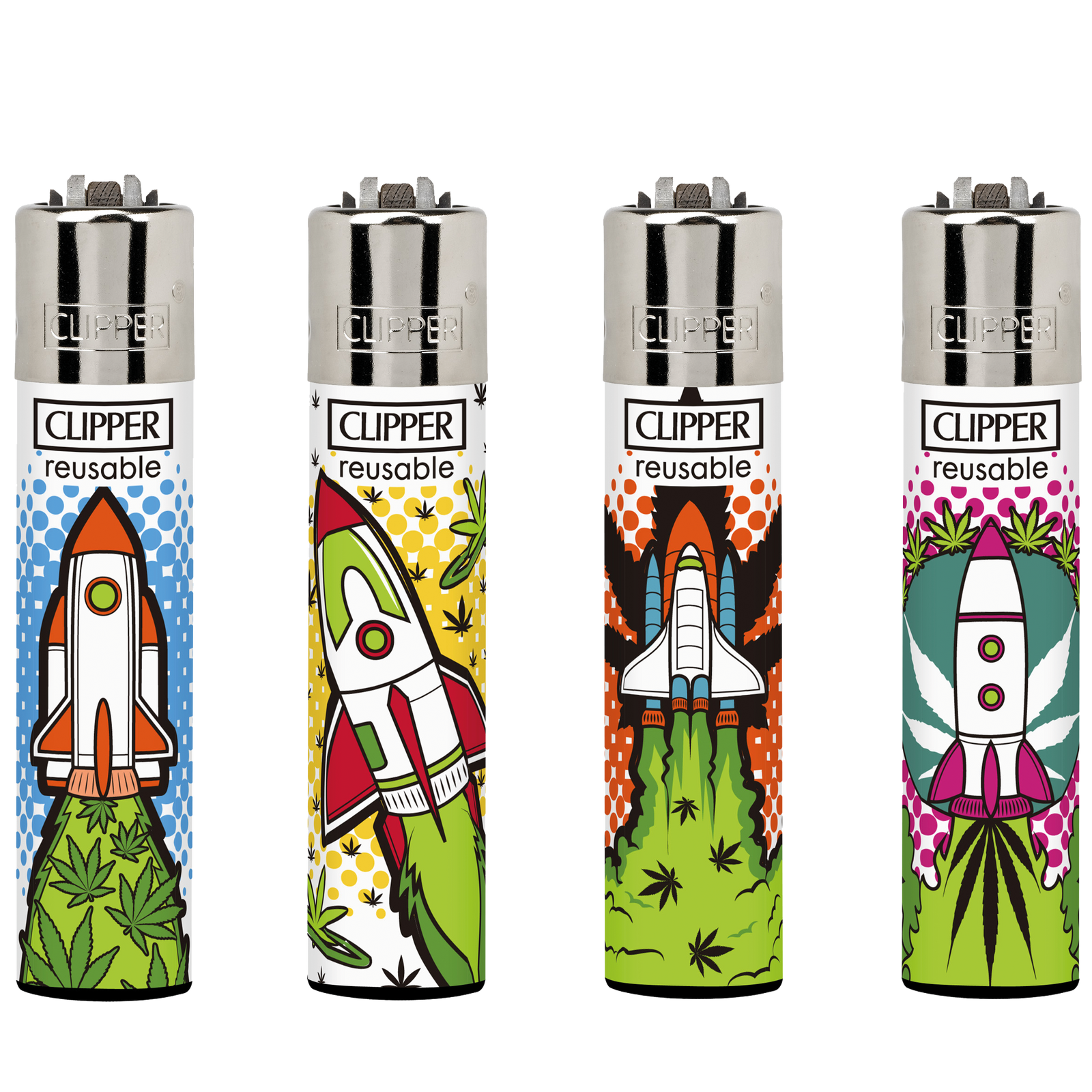 Clipper Classic Large Lighter Astro Weed 3 LB 1 X 48 lighters CL3A1273UKH