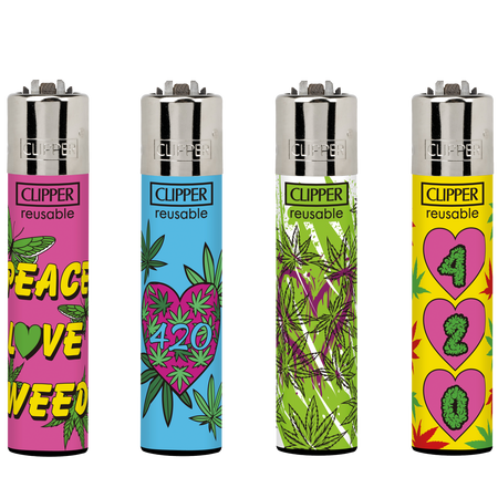Clipper Lighter WEED LOVE CL3A1839UKH X 48 lighters