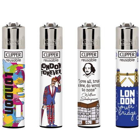 Clipper Lighter LONDON 36 CL3A1840UKH X 48 lighters