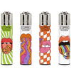 Clipper Classic Large Lighter PSYCHEDELIC LIPS X 48 lighters