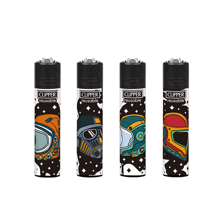 Clipper Classic Large Lighter SPACE HELMETS X 48 lighters CL3A1852UKH