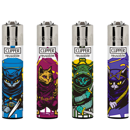 Clipper Classic Large Lighter Ninja Cats LB 1 X 48 lighters CL3A1856UKH