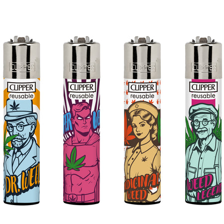 Clipper Classic Large Lighter Family Weed LB 1 X 48 lighters CL3A1870BCH