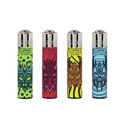 Clipper Lighter Masks CL3A1874BCH X 48 lighters