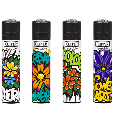 Clipper Classic Large Lighter URBAN FLOWERS X 48 lighters