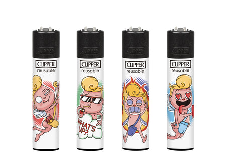 Clipper Classic Large Lighter FUNNY CUPID 1 X 48 lighters CL3A1913UAH
