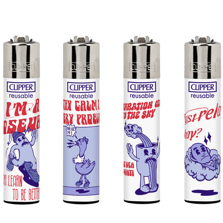Clipper Classic Large Lighter GROOVY WORLD 1 X 48 lighters CL3A1921UAH