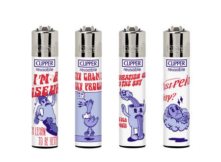 Clipper Classic Large Lighter GROOVY WORLD 1 X 48 lighters CL3A1921UAH