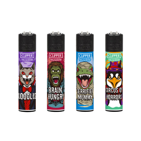 Clipper Classic Large Lighter Hollywood Animals 3 BW 1 X 48 lighters