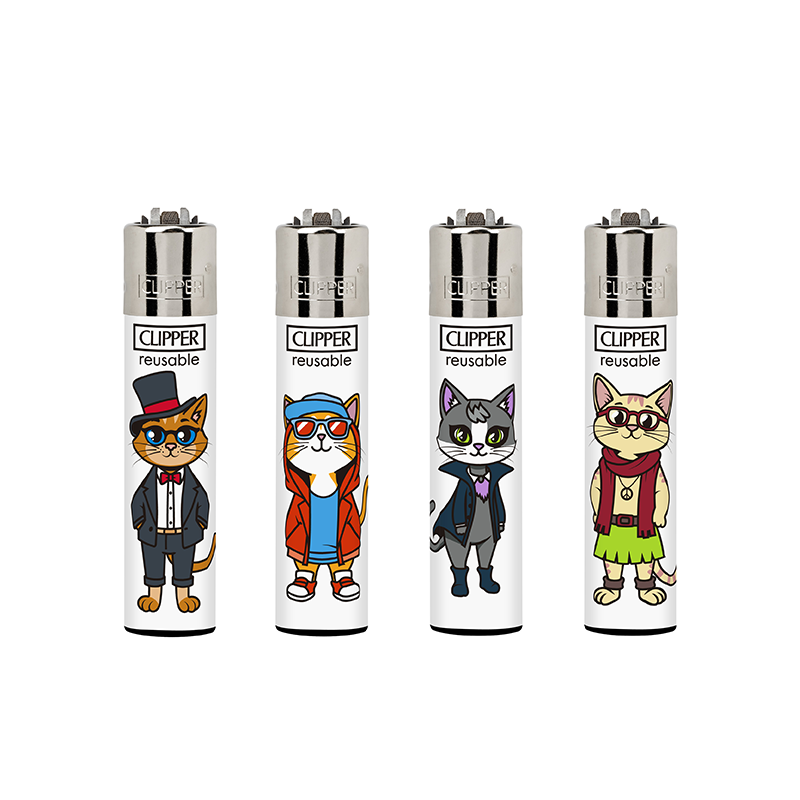 Clipper Classic Large Lighter FELINE FASHION X 48 lighters CL3A1955UKH