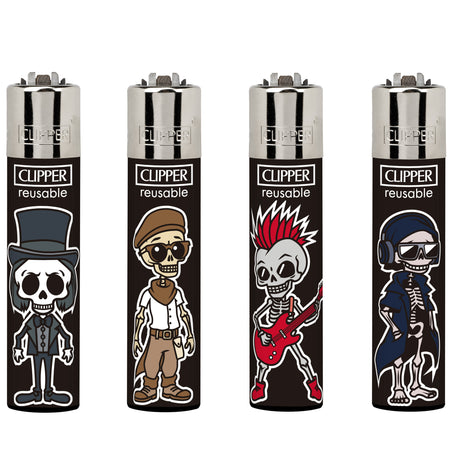 Clipper Classic Large Lighter SKULL PARADE X 48 lighters