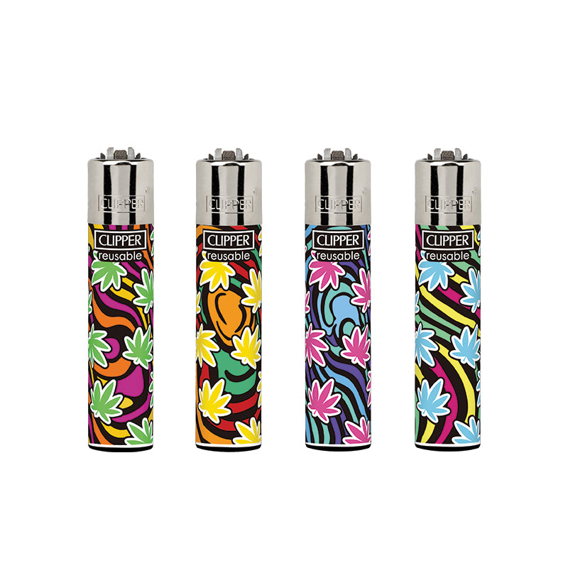 Clipper Classic Large Lighter FLOW GRASS X 48 lighters CL3A1982UKH