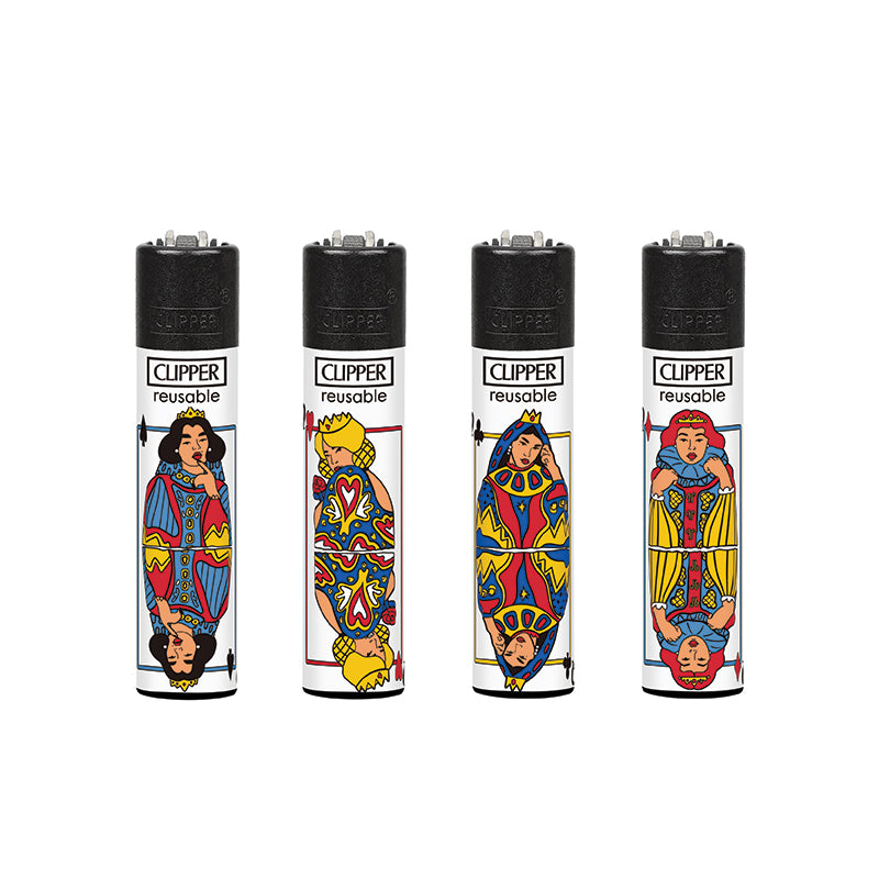 Clipper Classic Large Lighter POKER GAMES 2 X 48 lighters CL3A1998UKH