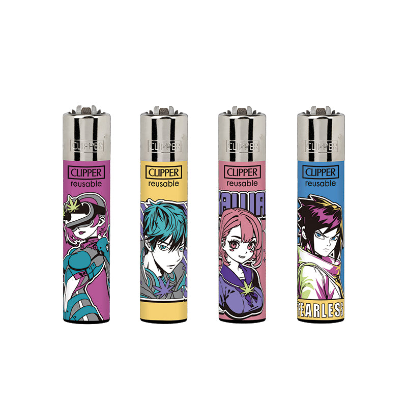 Clipper Classic Large Lighter KAWAII WEED X 48 lighters CL3A2023UKH