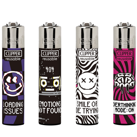 Clipper Classic Large Lighter HAPPY PROBLEMS X 48 lighters