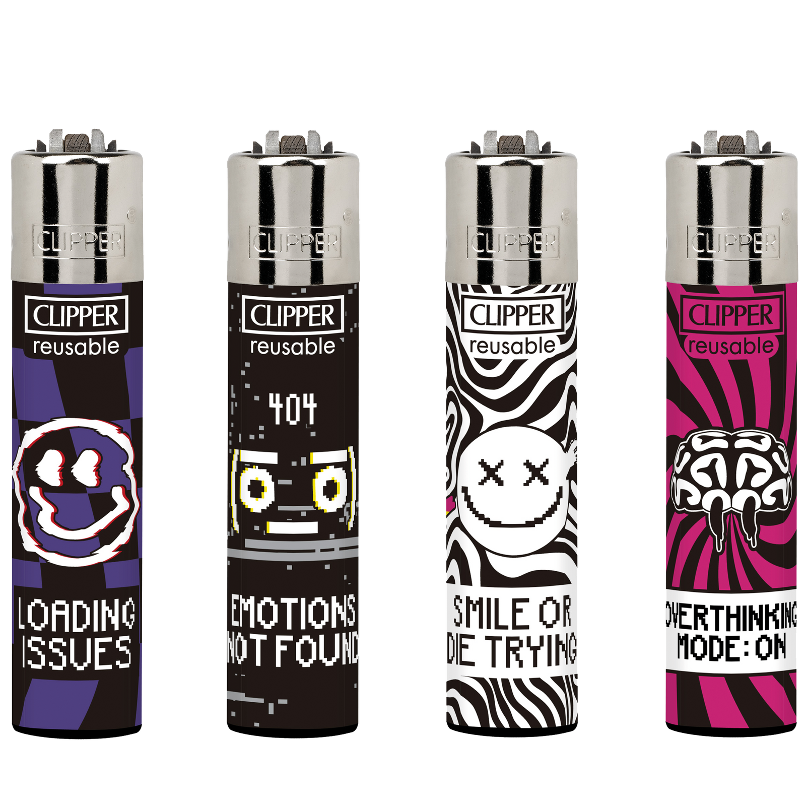 Clipper Classic Large Lighter HAPPY PROBLEMS X 48 lighters
