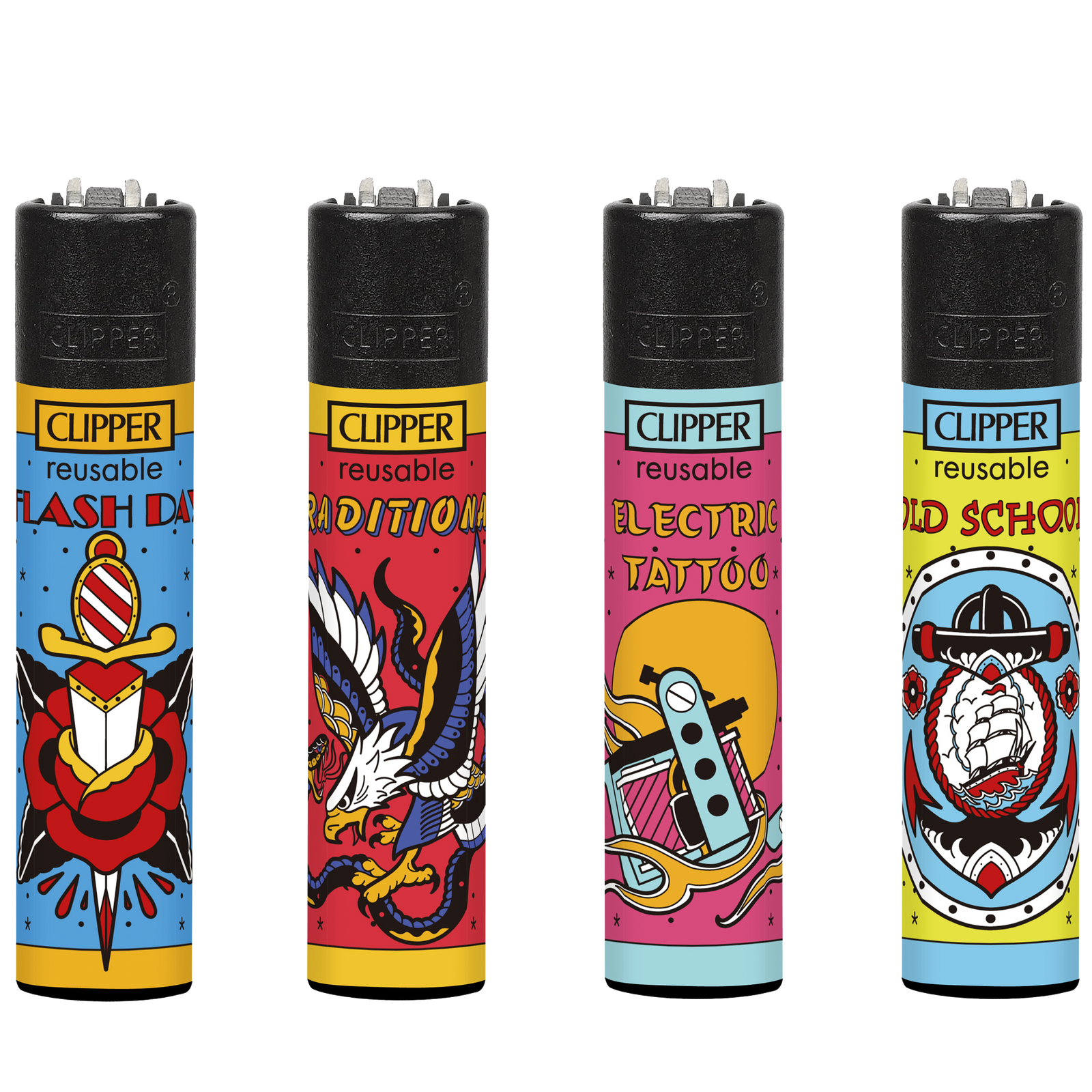 Clipper Lighter CLASSIC TATTOO CL3A2103UKH X 48 lighters