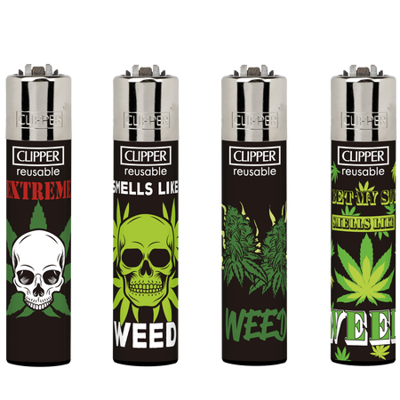 Clipper Lighter WEED SLOGAN 2 CL3A2105UKH X 48 lighters