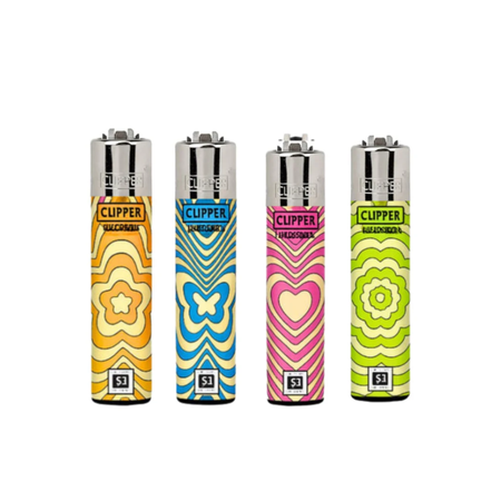 Clipper Classic Large Lighter HIPPILY A + LB 1 X 48 lighters CL3A769UKH