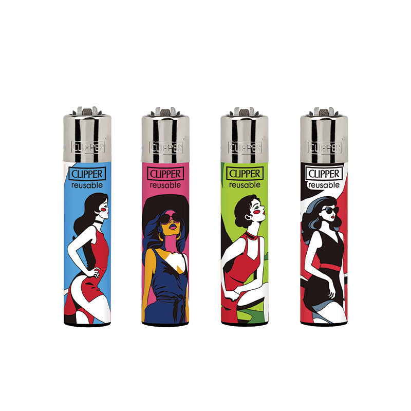 Clipper Classic Large Lighter I FASHION GIRL X 48 lighters CL3A827UKH