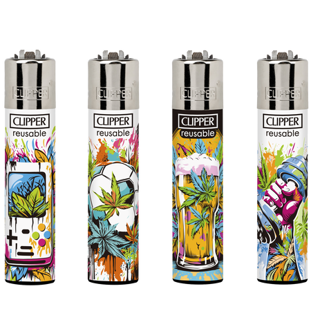 Clipper Lighter WEED LIFE CL5A035UKH X 48 lighters