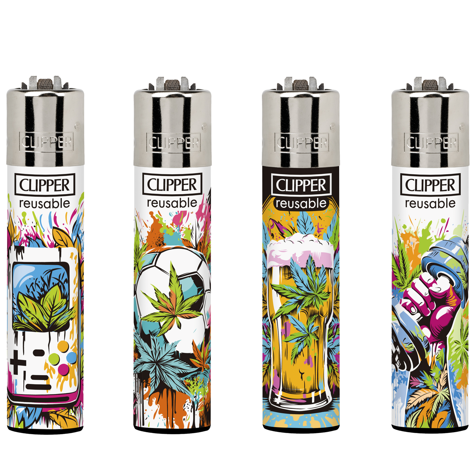 Clipper Lighter WEED LIFE CL5A035UKH X 48 lighters