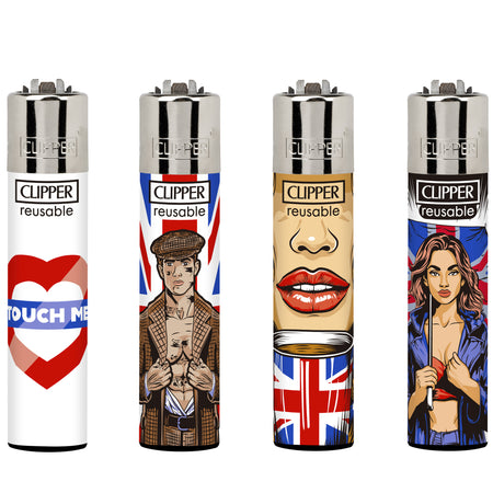 Clipper Classic Large Lighter NAUGHTY LONDON 3 X 48 lighters