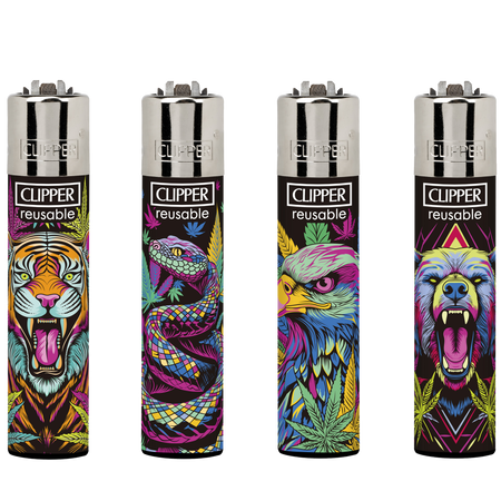 Clipper Lighter PREDATOR LEAVES CL5A046UKH X 48 lighters