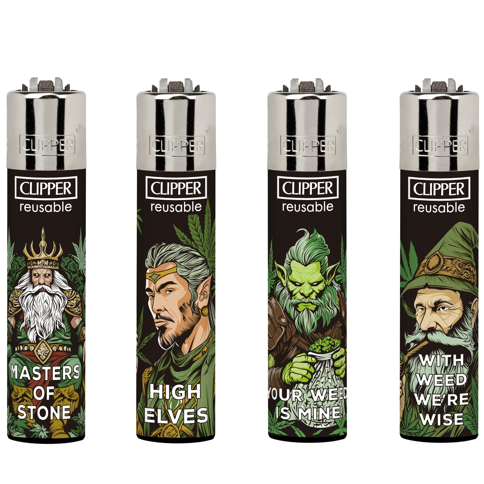 Clipper Classic Large Lighter LORD OF LEAVES X 48 lighters