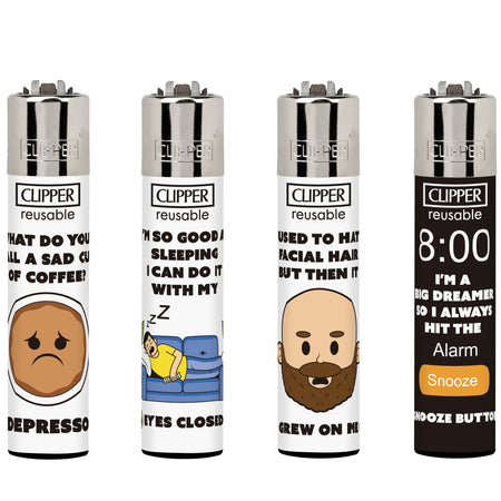 Clipper Classic Large Lighter DAD JOKES X 48 lighters