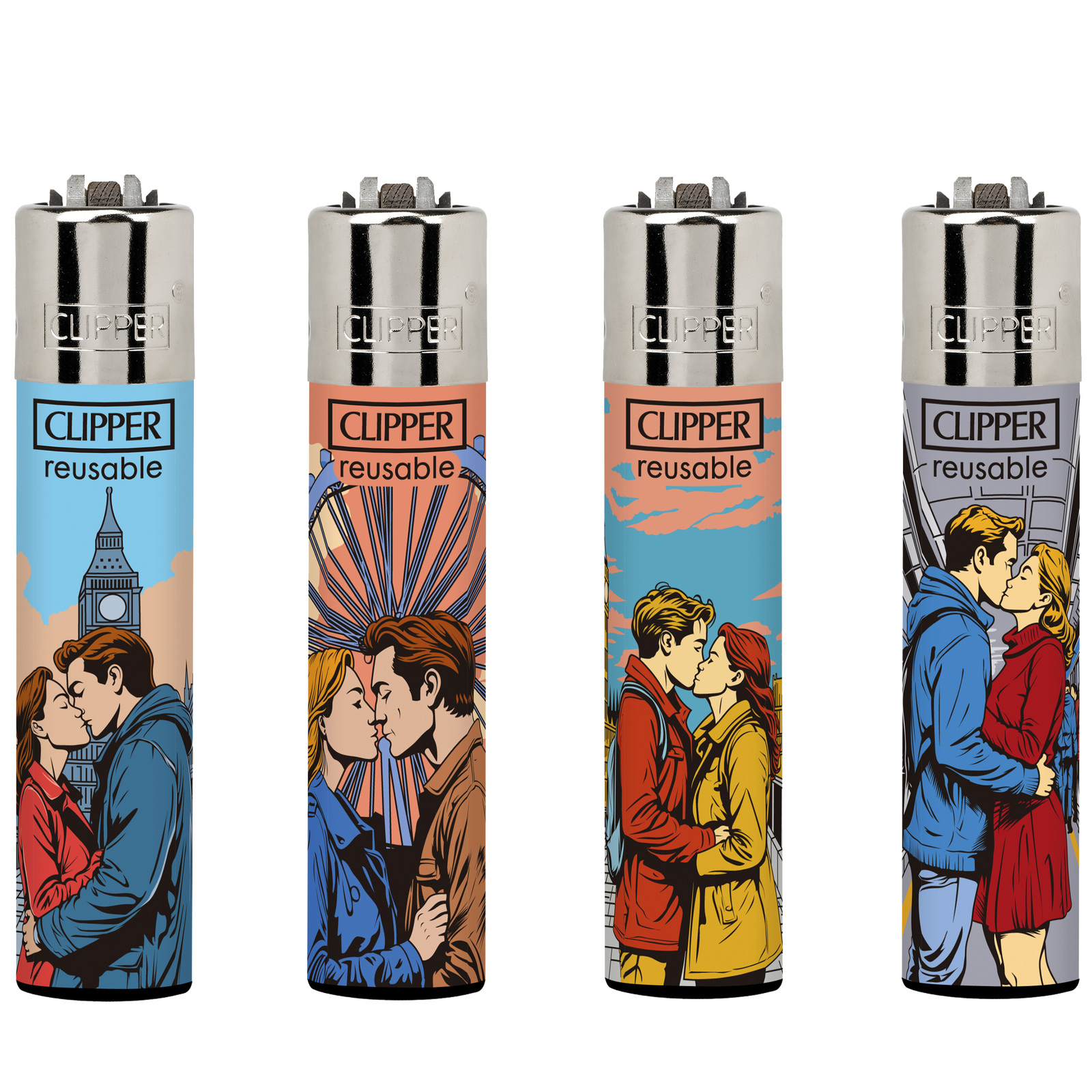Clipper Lighter LONDON 44 CL5A058UKH X 48 lighters