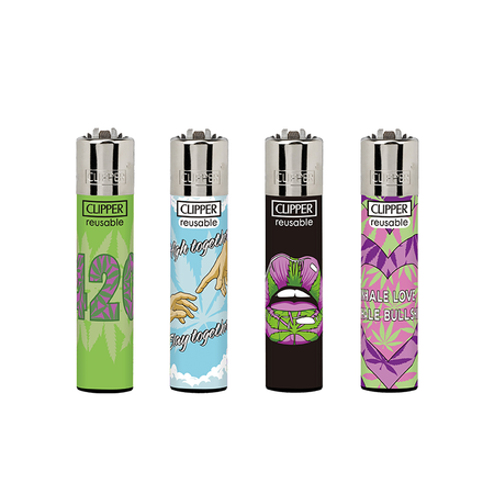 Clipper Classic Large Lighter WEED TOGETHER X 48 lighters CL5A089UKH