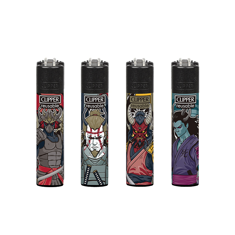 Clipper Classic Large Lighter DARK SAMURAIS X 48 lighters CL5A1095UKH