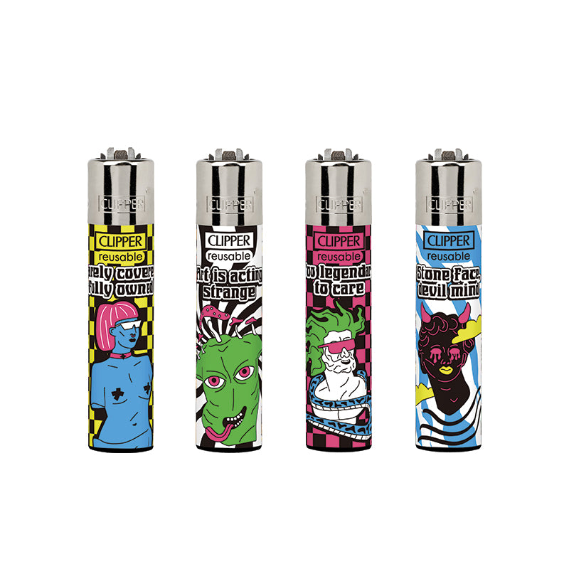 Clipper Classic Large Lighter MARBLE STATUES X 48 lighters CL5A109UKH