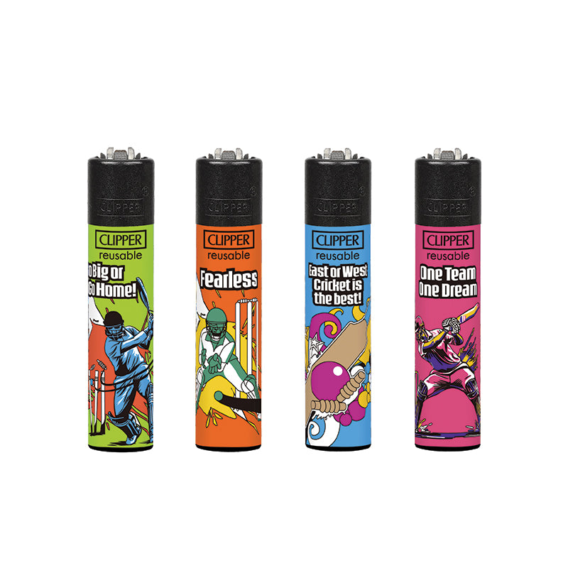 Clipper Classic Large Lighter CRICKET LEAGUE X 48 lighters CL5A111UKH