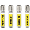 Clipper Classic Large Lighter NAUGHTY WORDS 12 X 48 lighters