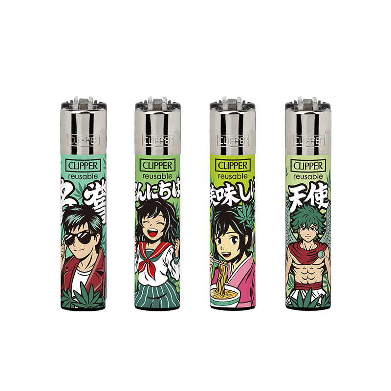 Clipper Classic Large Lighter ANIME WEED X 48 lighters CL5A119UKH