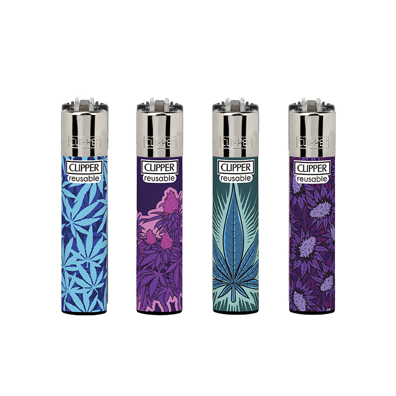 Clipper Classic Large Lighter UV LEAVES X 48 lighters CL5A123UKH
