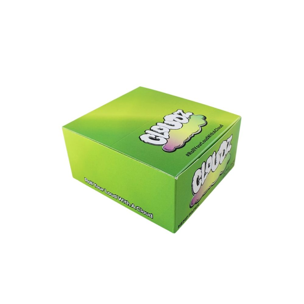 Cloudz Hemp Green Paper King-Size With Side Lock