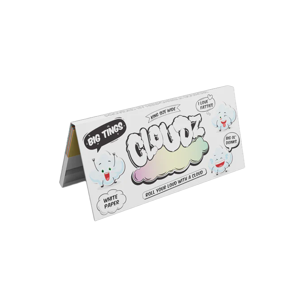 Cloudz White Paper King Size Wider Big Thingz