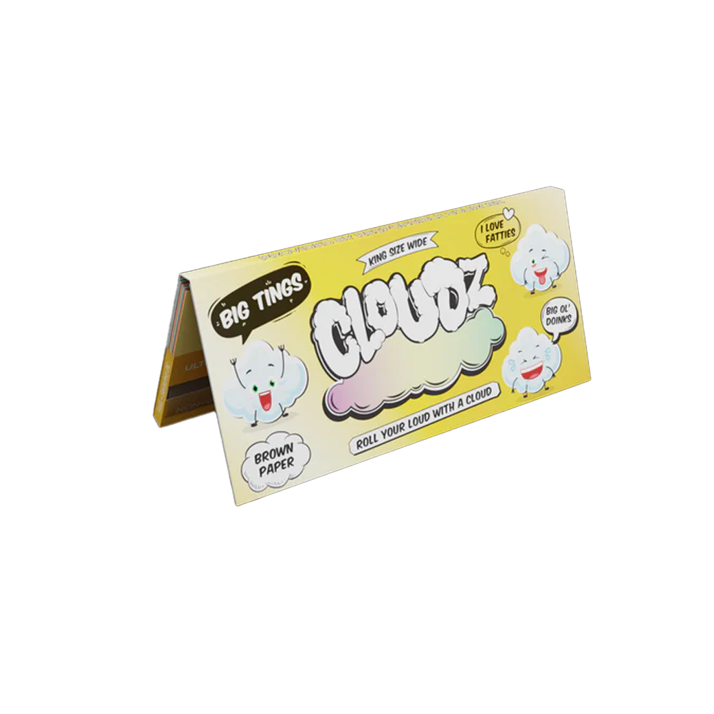 Cloudz Brown Paper King Size Wider Big Tingz