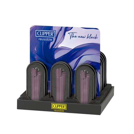 Clipper Metal Large Lighter & THE NEW BLACK x 12 CM0S143X