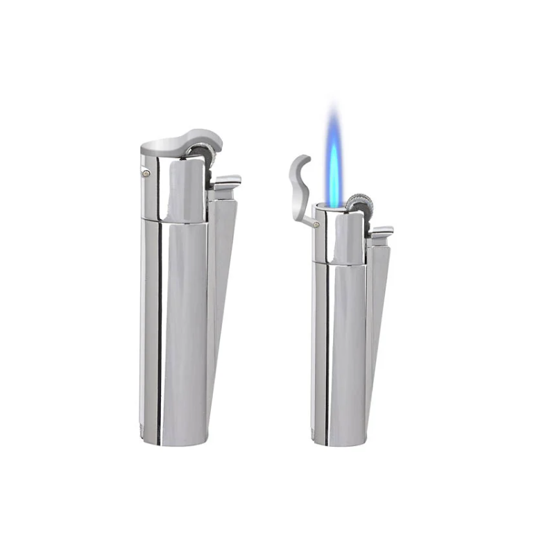 New Clipper Metal Jet Flame Lighter & Case – Silver x 12 CMPJ15000UK