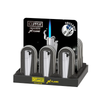 New Clipper Metal Jet Flame Lighter & Case – Silver x 12 CMPJ15000UK