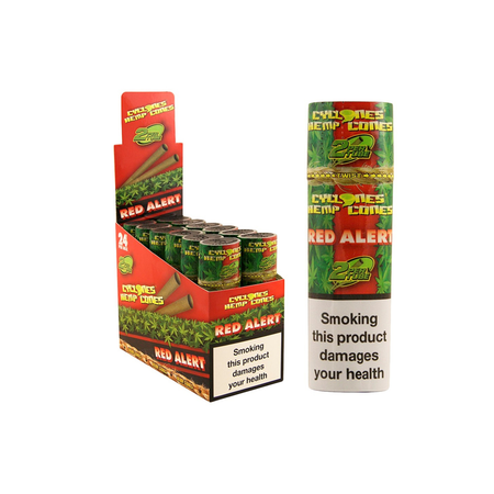 Cyclones-Pre-rolled-Hemp-Cones-Red-Alert
