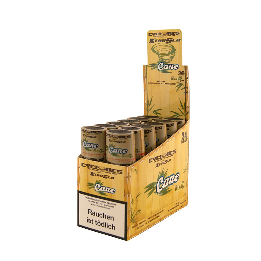 Cyclones Pre-rolled Hemp Cones Cane twin x 12 packs