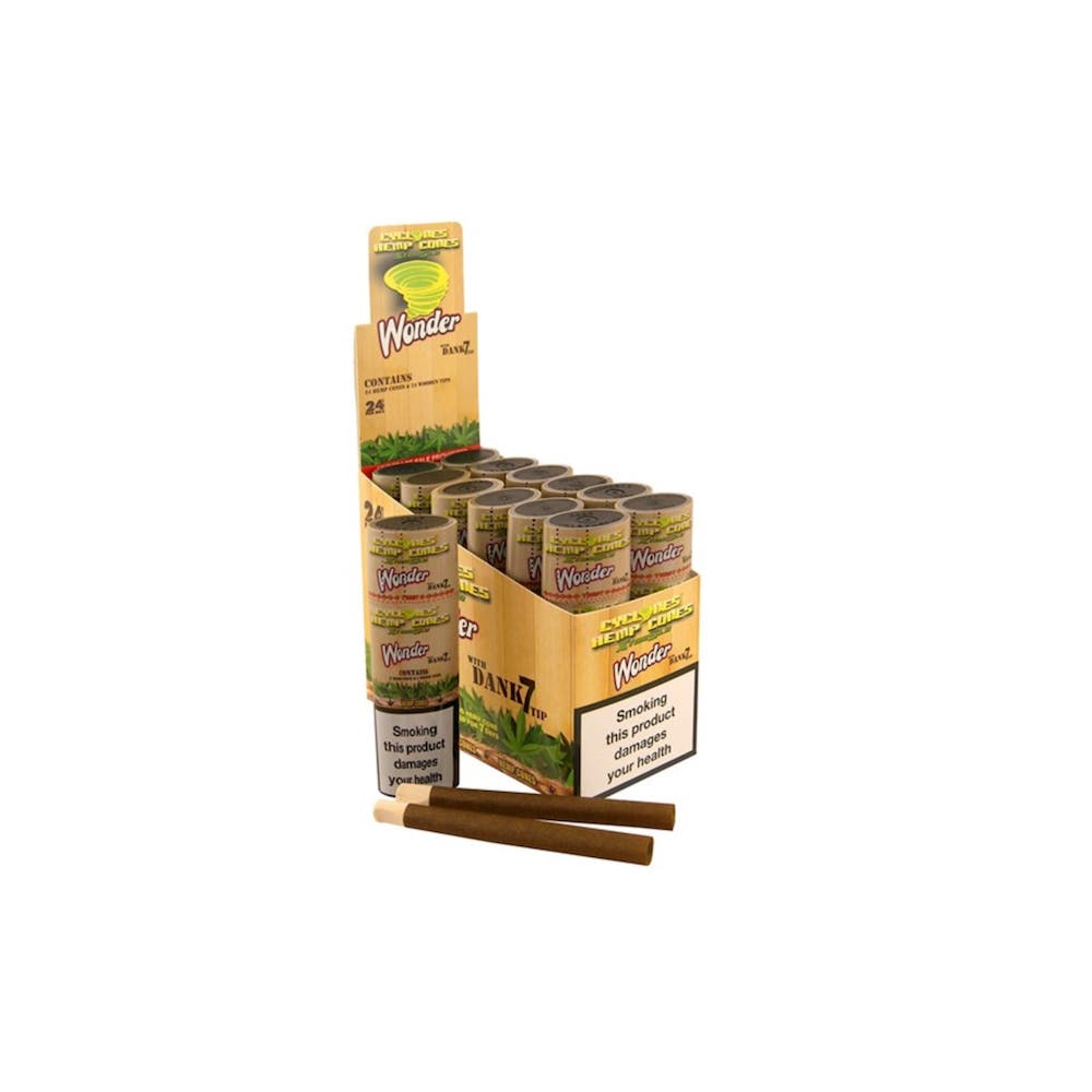 Cyclones Pre-rolled Hemp Cones Wonder twin x 12 packs