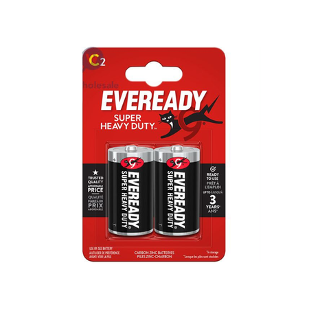 Eveready Battery C Zinc 2 Pack x 12 (full box)