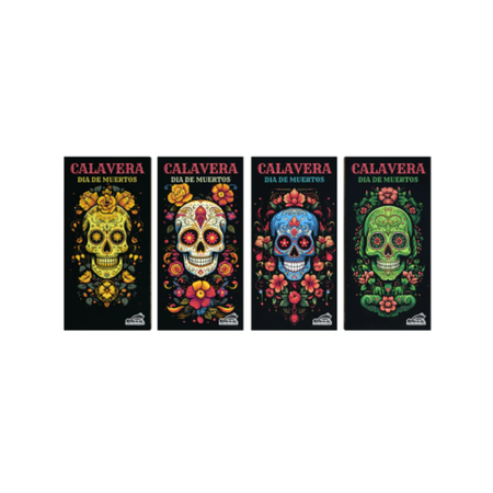 Calavera Dia De Muertos Kingsize Rolling Paper Rolling Tray + Tips (KSS + rolling tray)